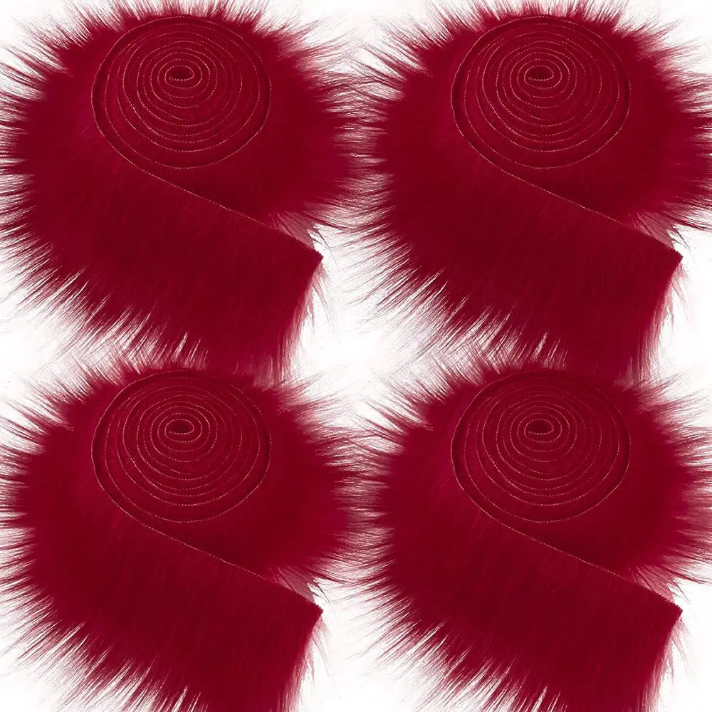 1.5M Faux Fur Ribbon Tapes Diy Apparel Sewing Fluffy Trim Trimming Fabric Home Decoration Sewing Costume Plush Fur Stripe Gif