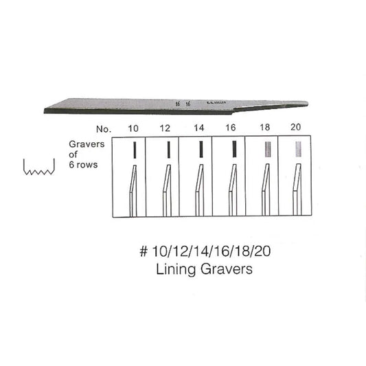 Lining Gravers Steel Graver #10/12/14/16/18/20 Jewelry Engraving Muller Engraver Jewelry Making