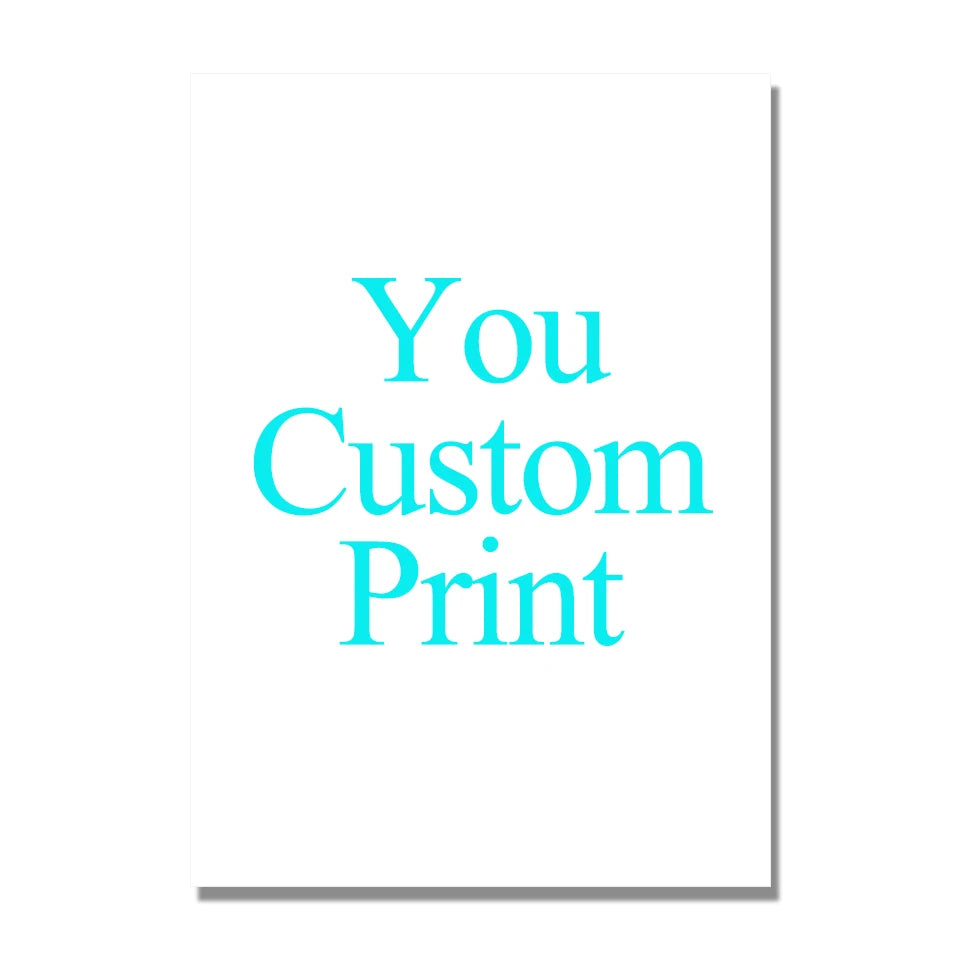 Custom Print Canvas Painting By Your Photo Canvas Poster Personal Gift Customize Figure Animal Pets Pictures Home Decor Print