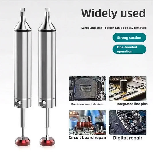 Aluminum Desoldering Pump Suction Tin Gun Soldering Sucker Pen Powerful Vacuum Iron Welding Repair Tool for Electronic Compon