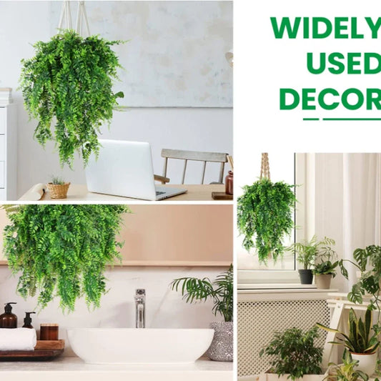 90cm Artificial Plant Vine Home Decoration Hanging Plastic Leaf Grass Garland Outdoor Wedding Party Decorations Fake Rattan I