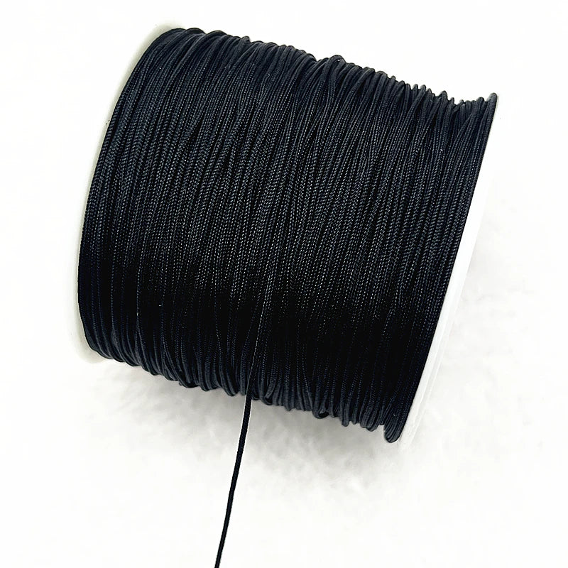 NEW 0.4/0.8/1.0/1.5mm Nylon Cord Thread Chinese Knot Macrame Cord Bracelet Braided String DIY Tassels Beading Shamballa Threa