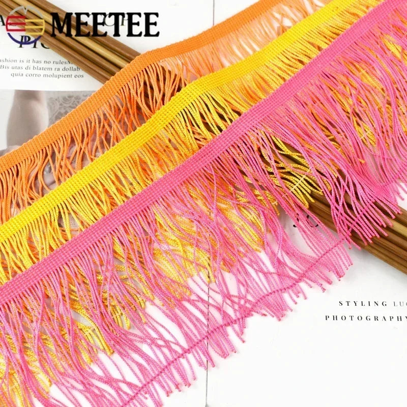 10-30cm Long Tassel Fringes For Sewing Clothes Decorative Ribbons Fringe Fabric Dress Curtain Lace Trims DIY Garment Accessor