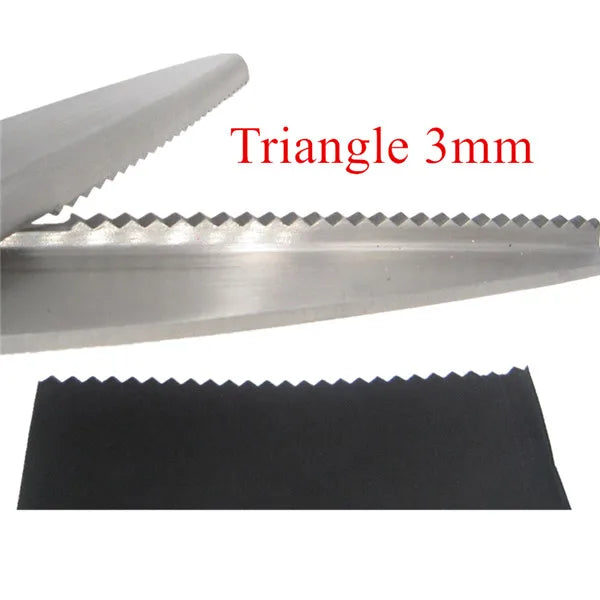 Sewing Cut 23.5cm Zig Zag Dressmaking Tailor Leather Handicraft Fabric Shear Pinking Scissor Textile DENIM DIY Upholstery Too