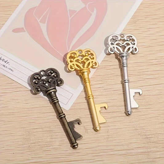 1pc, Bottle Opener, Vintage Crown Key Shape Bottle Opener,Suitable For Bar Or Household,Barware Tool,Wedding Gift,Kitchen Gad