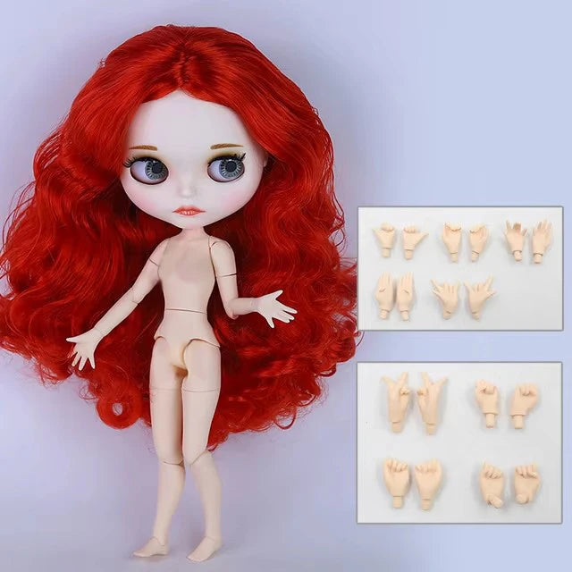 ICY DBS blyth doll 1/6 bjd toy joint body white skin shiny & matte face 30cm on sale special price toy gift anime doll - matt