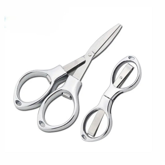 Foldable Stainless Steel Vintage Scissors Sewing Fabric Cutter Embroidery Cute Scissors Tailor Scissor Thread Sewing Tools NE