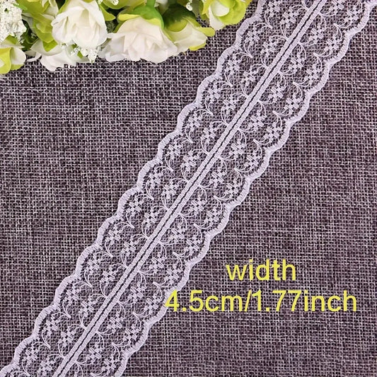 White Lace Ribbon Trim 10.9 Yards, Wedding Decoration for Gift Wrapping, Sewing & Dress Crafts