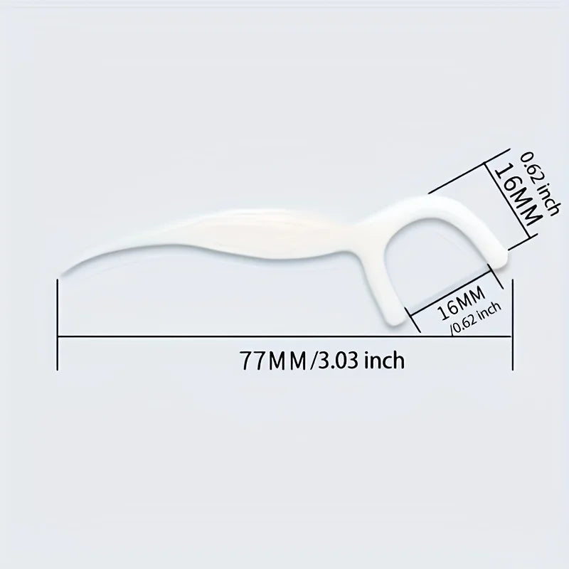 50pcs Dental Floss, Deep Cleaning Dental Floss For Proper Oral Care, Portable Disposable Dental Floss Picks For Travel Daily