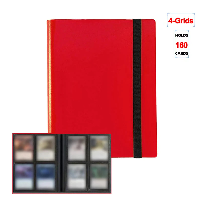 1Pc Card Binder 160/360/480 Trading Card Holder Book Durable Side Loading Card Book With Gaming Cards PP Cover Binder For Car