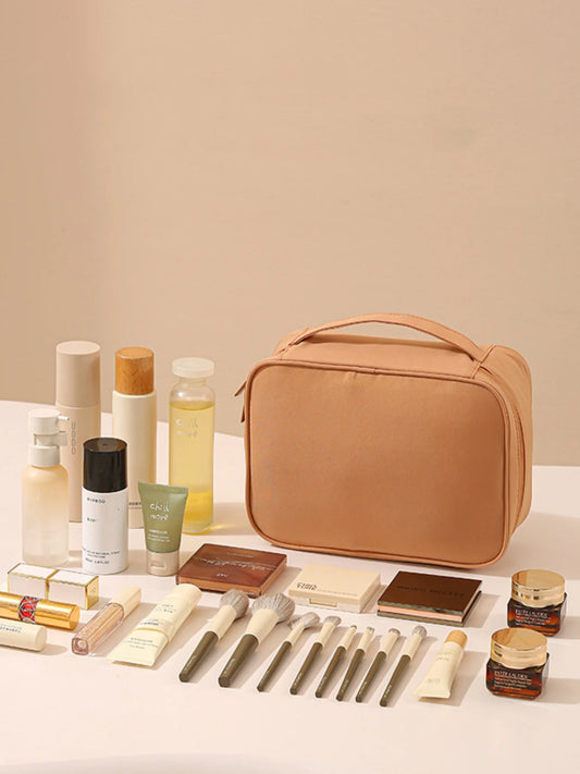 Thickened Oxford Cloth Material, Single or Double Layer, Unisex, Fashionable Toiletry and Makeup Bag, Suitable for Travel, Va