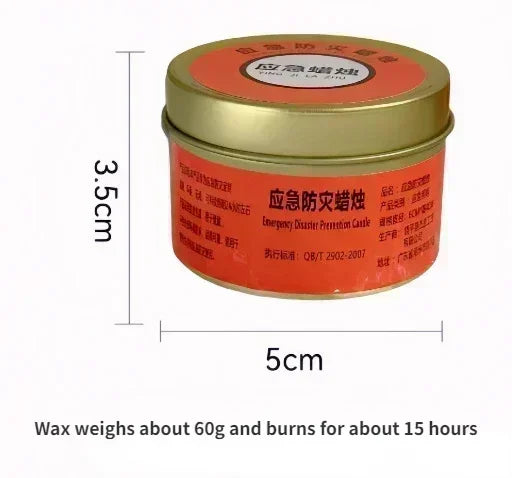 1-20pcs Emergency Candles for Power Outages Windproof Smokeless Long-Lasting Lighting Survival Supply for Home Camping Blacko