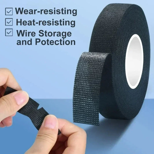 Automotive Cloth Tape Electrical Insulating Fabric Tapes Heat Resistance Thermal Car Tape Waterproof Soundproof Wires Tape