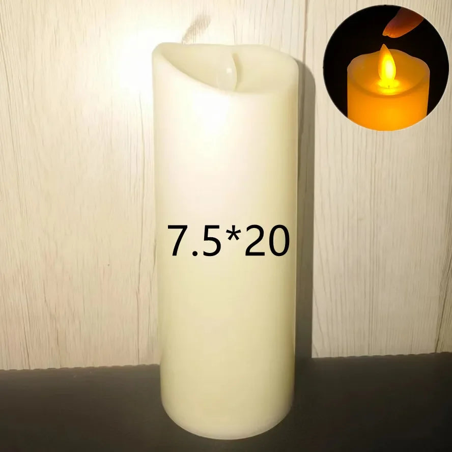 Flameless Flickering LED Candles Light Flameless Candles Battery Powered Candles for Wedding Decor Birthday Party Supplies Wa