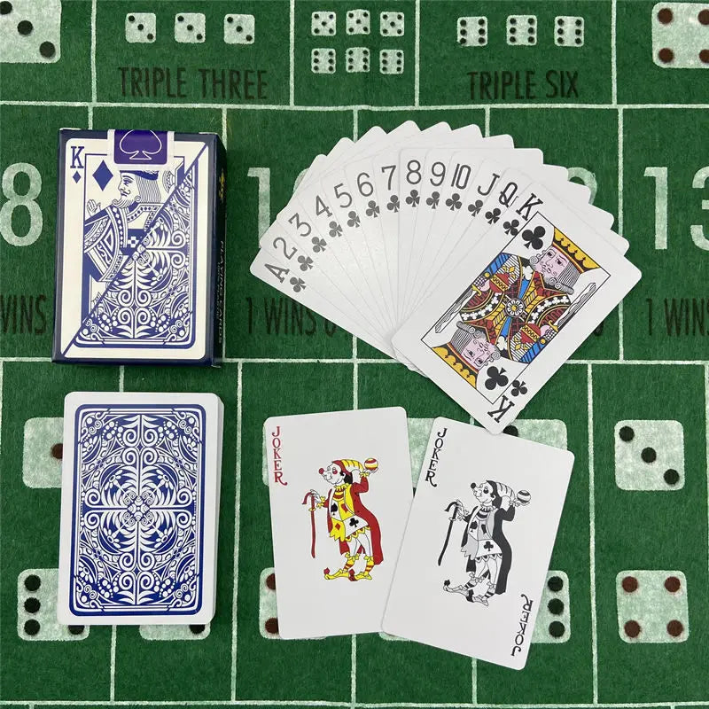 Playing Cards Plastic Baccarat Texas Hold'em Poker 58mm(2.28inch)*88mm(3.46inch) PVC Pokers Board Game Waterproof Wearable Ca