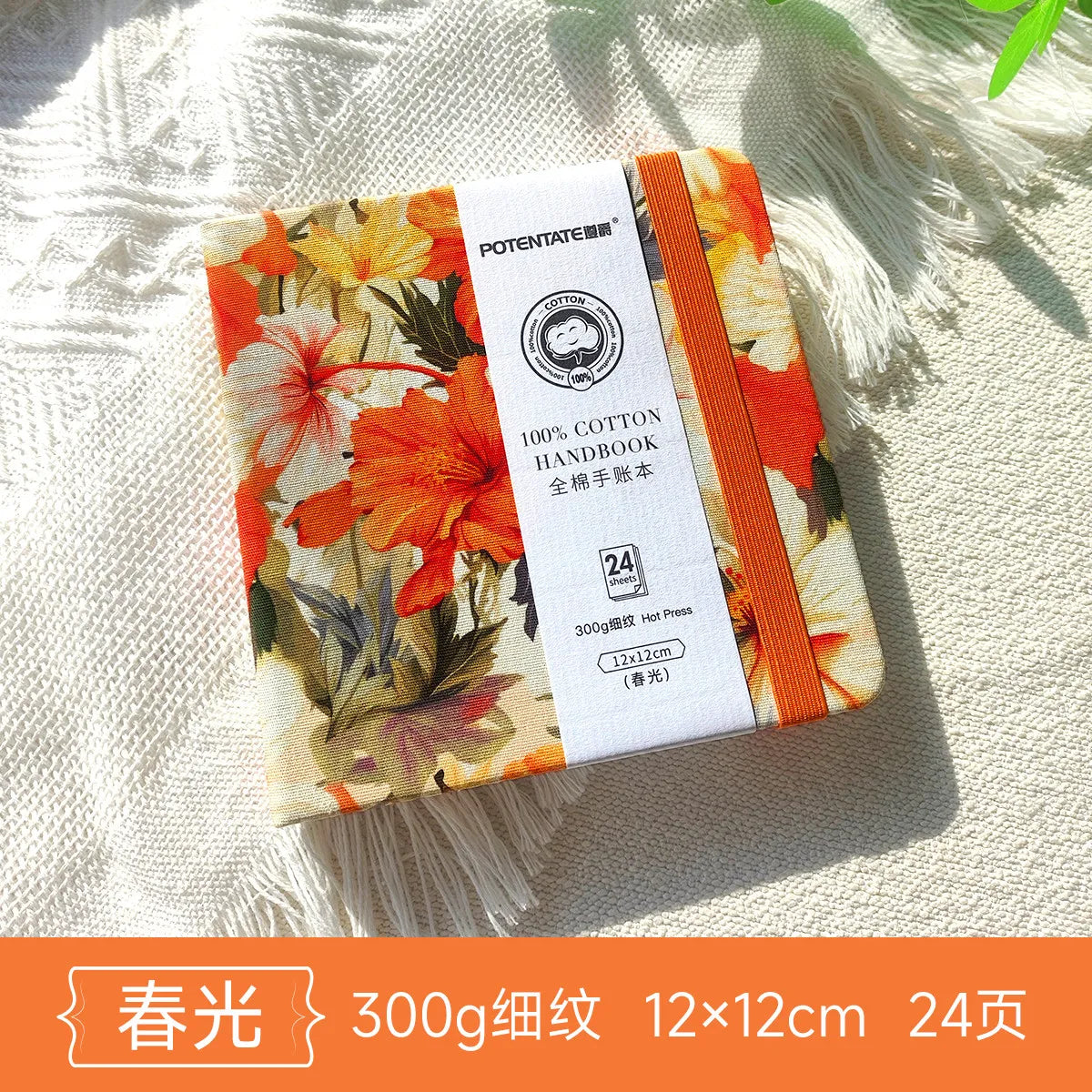 POTENTATE Watercolor 100% Cotton Paper Pad 24 Sheets10x10cm/9x14cm/13x19cm Artists Beginners Watercolor Sketchbook Drawing Pa