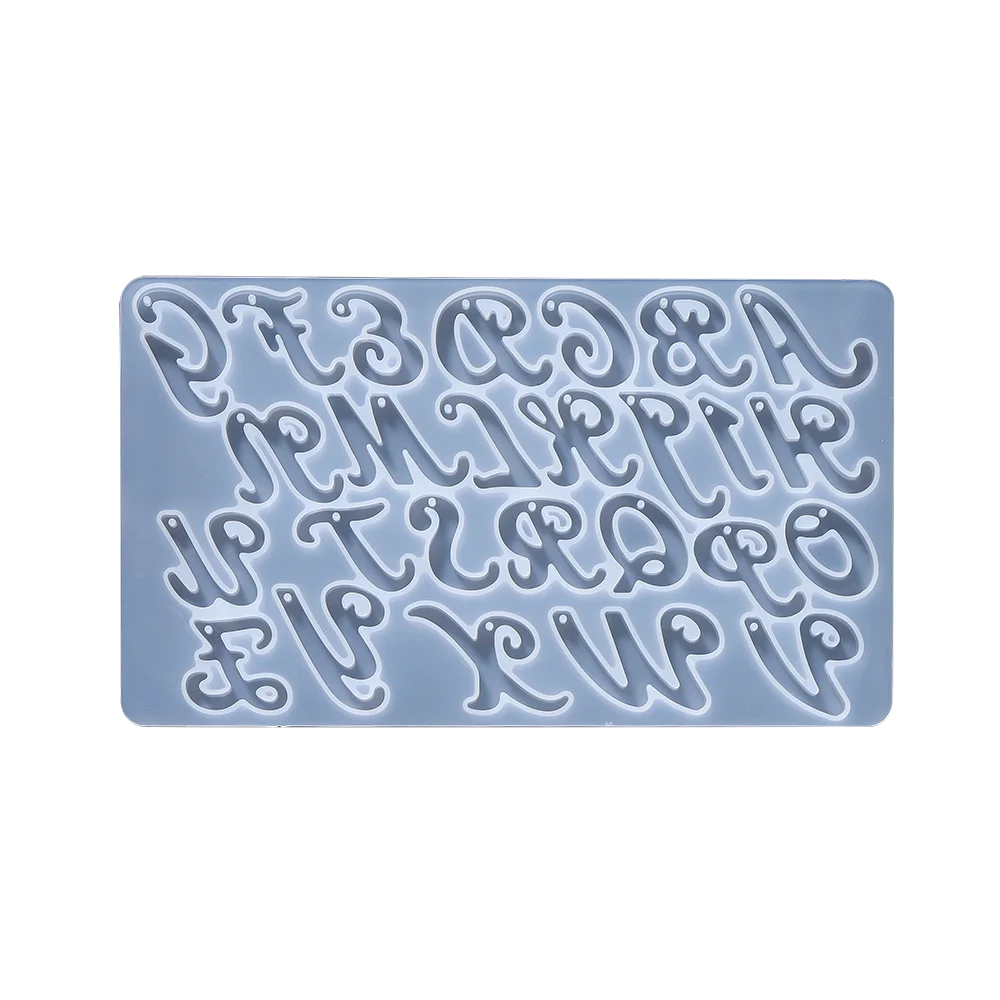 Alphabet Epoxy Resin Silicone Mold Letter Number Mould DIY Keychain Earring Pendant Epoxy Resin Jewelry Crafts Casting Mold -