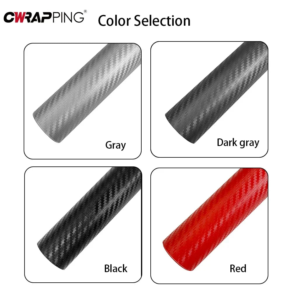 3D127cm Carbon Fiber Vinyl Wrap Car Stickers Motorcycle Protection Auto Styling Stickers Exterior Decor Film for Cars Supplie
