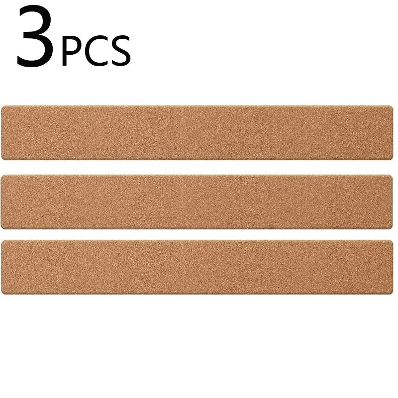 3pcs Cork Board Strips Self Adhesive Small Cork Board for Wall Desk Home Classroom Office for Paste Notes Photos Schedules -
