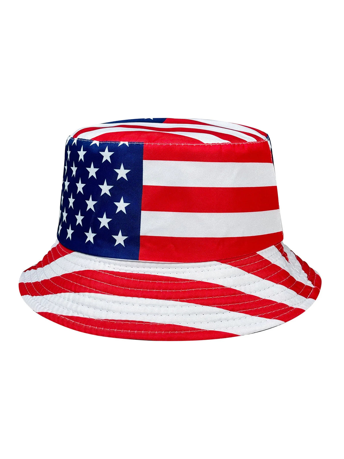 Patriotic American Flag Bucket Hat, Reversible, Casual Style, Foldable, Suitable for Independence Day and Everyday Use, Styli