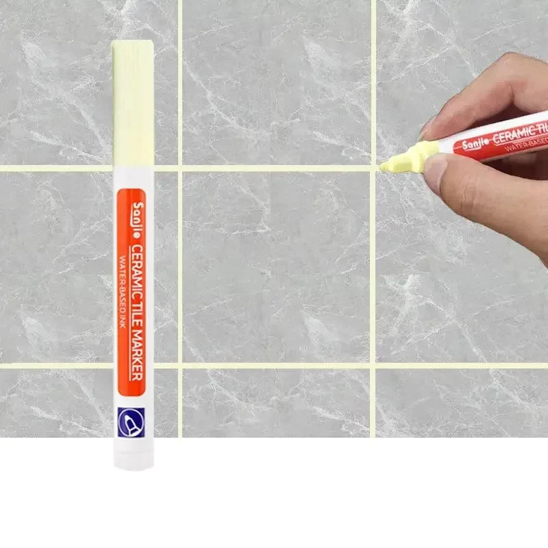 1/3 Pcs Waterproof White Marker Pen Wall Seam Repair Tiles Grout Markers Pens Floor Bathroom Decontamination Paint Brush Tool