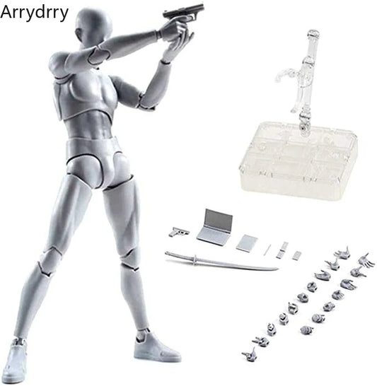 Sketch Draw Figurines Male Female Movable Body Kun Body Chan Joint Pain Anime Figure Shf Action Figure Toy Model Draw Mannequ