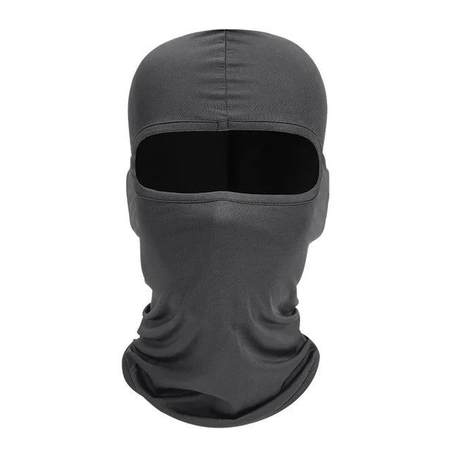 Tactical Balaclava Full Face Mask Hiking Cycling CS Camping Hunting Cap Bike Head Cover Summer Men Women Ski Mask - Dark Gray