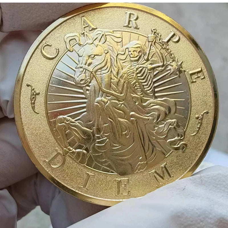 Mori Memento Souvenir Coin Challenge USA HoboNickel Collection Coin - Gold
