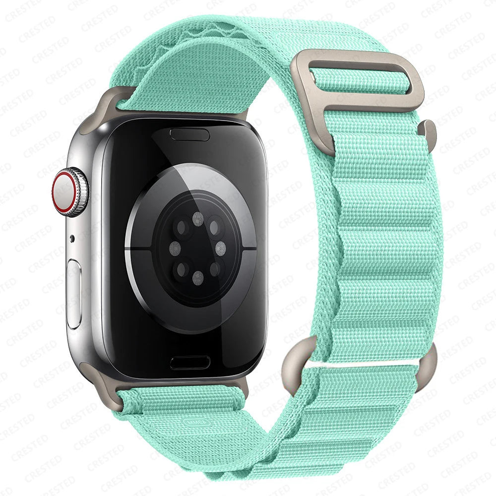 for Apple watch Straps 45mm 46mm 49mm 42mm iwatch Band 44mm 40mm Nylon Alpine bracelet correa Series 10 9 8 7 6 11 SE Ultra 2