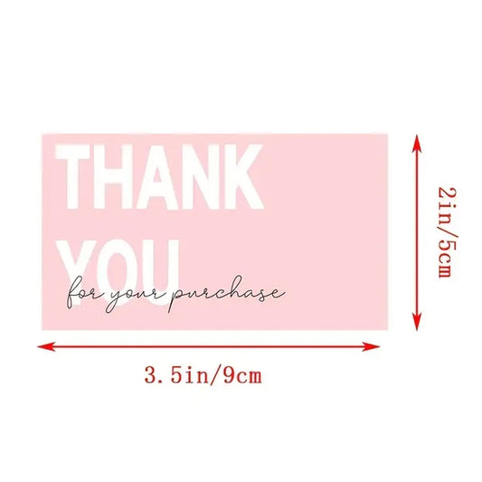 50Pcs Thank You Card Small Business Card Thank You Cards for your supporting Business Package Decoration,Wedding Party Suppli