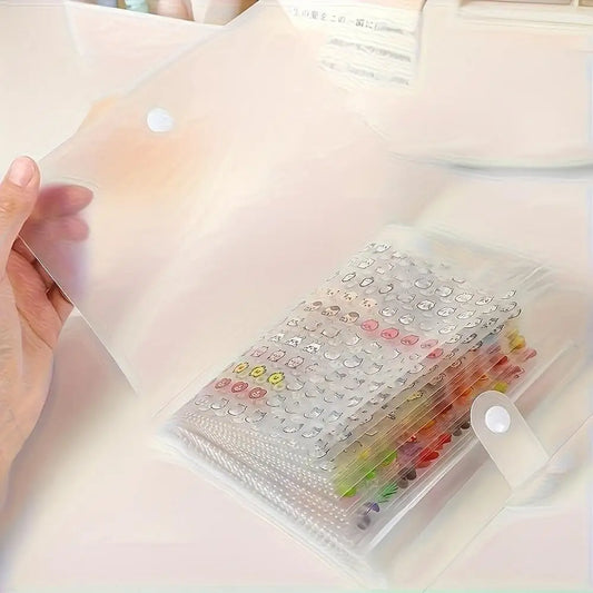 2400pcs Mini Cute Sticker Set+ Storage Book| Various Exquisite Patterns, Suitable for Journal DIY and Scrapbook Making