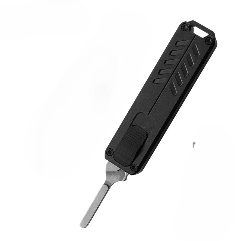 Advanced utility knife handle tools (without blades, suitable for 23 blades), CNC process, aviation aluminum material - Black