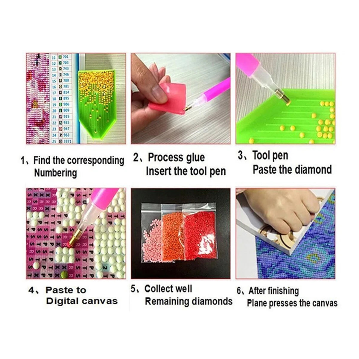 Grandma Diamond Painting Set with Fan Blowing, DIY Adult Full Diamond Home Decoration Painting Set, Adult, Frameless Art Craf