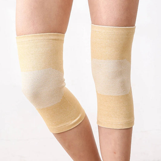 Bamboo Charcoal Knee Warmers for Men & Women - Breathable Thin-Knit Thermal Sleeves with Anti-Slip Grip, Joint Support Comfor