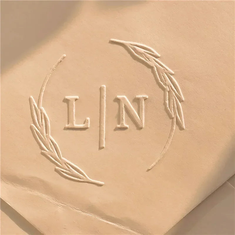 Customize Embossing Stamp Wedding Monogram Embosser Stamp,Personalized 2 initials Embosser Stamp,Wedding gift,hand held embos