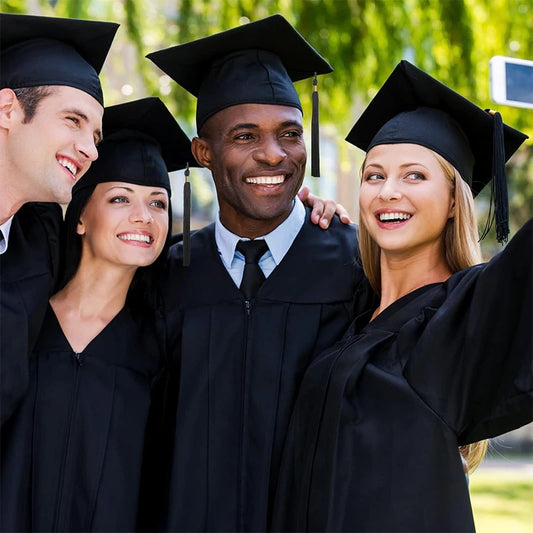 2025 Graduation Hat Black Adult Bachelor Caps with Tassels University Master Congratulation Graduation Party Decoration Suppl