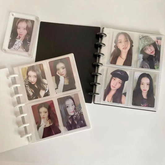 Kpop Photo Album New INS Multi-pockets Loose-leaf Binder 3 Inch Photocard Holder Idol Cards Collect Book Star Chaser