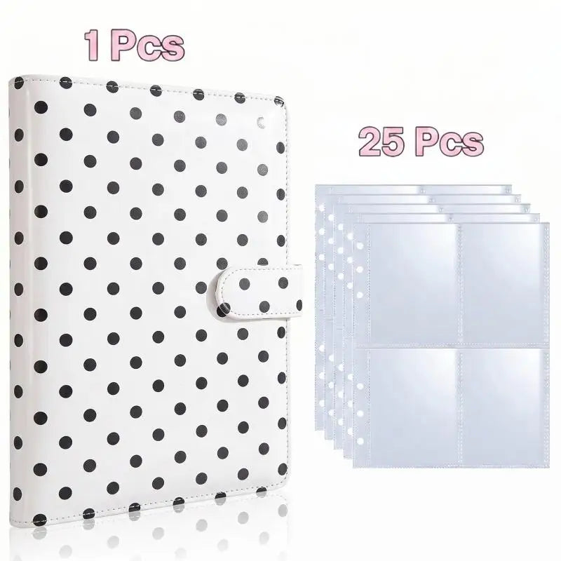 25pcs Page(4 Grids) Photo Card A5-Binder Kpop Photo Albums Idol Cards Loose-leaf Collect Book Binder Binder Photocard Holder
