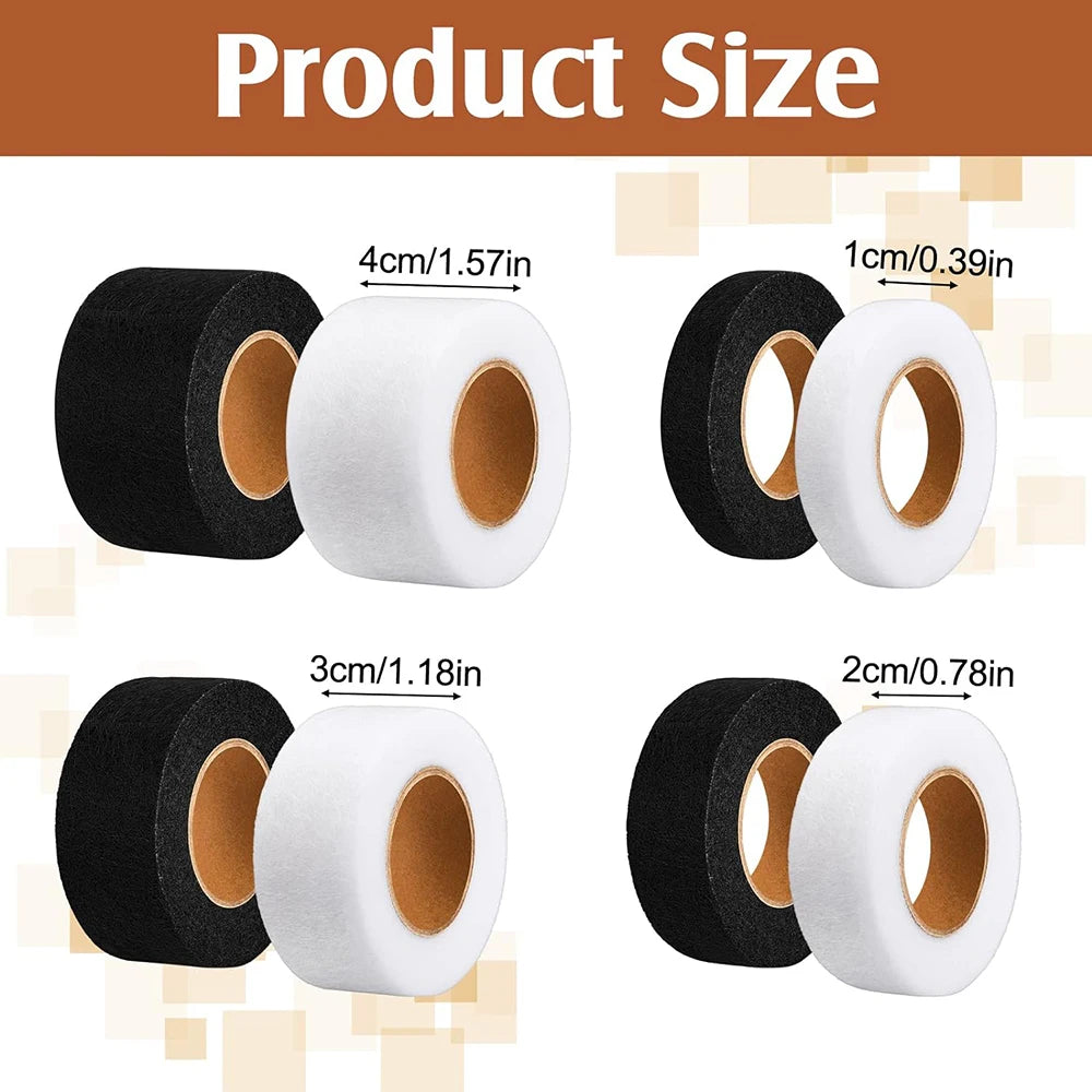 50M Iron on Hemming Tape No Sew Hem Tape Fabric Fusible Hemming Strip for Pants Jeans Curtains Dress Sewing Fabric Clothes