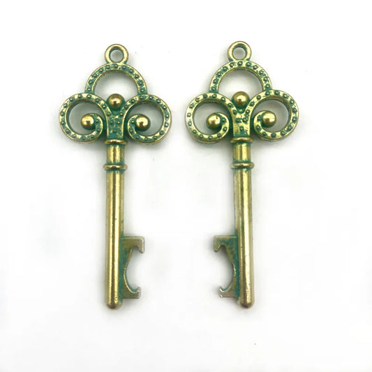 10pcs/lot DIY Wedding Souvenirs Party Gifts for Guests Mickey Rose Clover Skeleton Key Heart Horseshoe Beer Bottle Opener