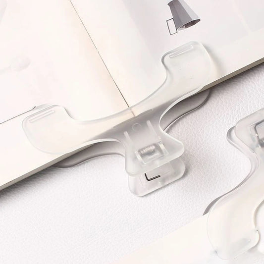 Book Clip Reading Clip Kawaii Desk Accessories Fixed To Prevent Page Turning Transparent Frosted Folder Clips