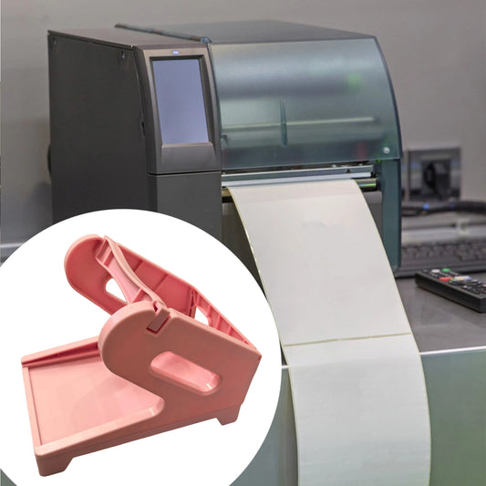 Label Holder Desktop Printer Accessory Supplies Shipping Label Stand for Rolls and Fanfold Labels Supermarket Factory Office