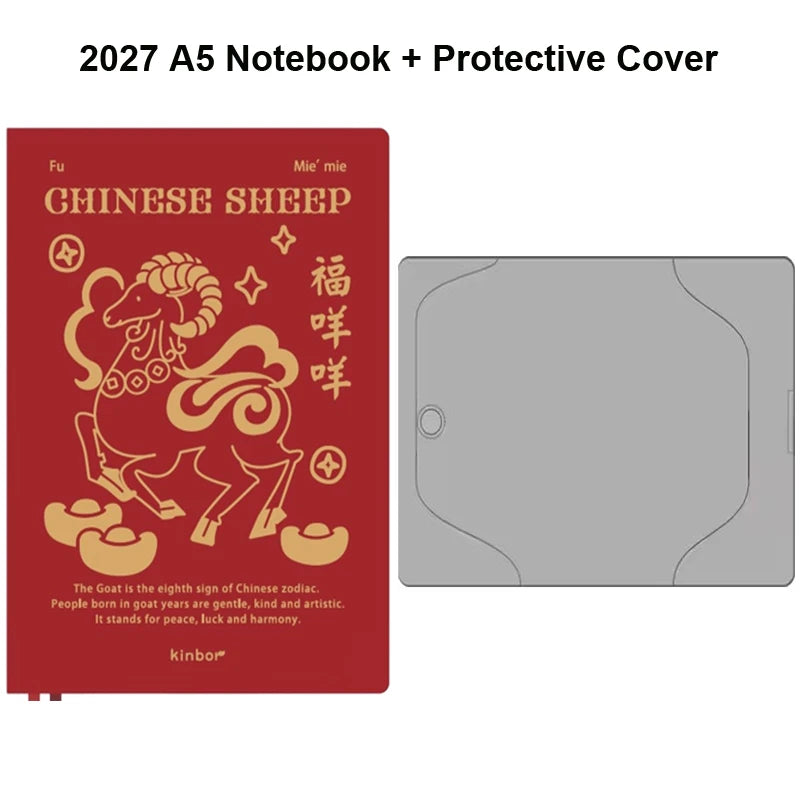 Kinbor 2027 Full Year A5 A6 Notebook Planner 52g Bachuan Paper Daily Journal Agenda Month Year Recrod Book Time Management Bo