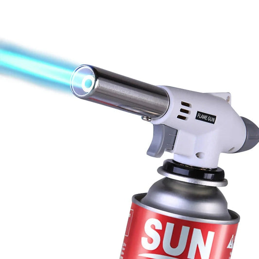 Torch Cooking AutoIgnition Butane Gas Welding-Burner Welding Gas Burner Flame Gas Torch Flame Gun Blow for BBQ Camping Cookin