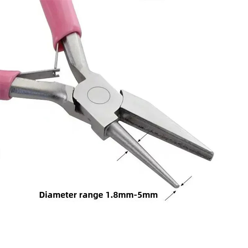 Needle pliers DIY hand accessories tools 5 inch mini pliers,wire winding pliers,jewelry pliers, half groove and half round mo