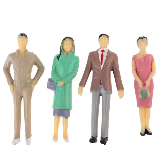 10pcs/lot 1:30 Multicolor Model People Miniature Figures Architectural Models Human Scale Model 65MM Plastic Peoples For Layo