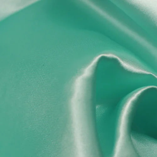 34 Color Soft Satin Fabric Wedding Party Decoration Box Lining DIY Clothing Sewing Background Accessories - Mint / 100cm L by