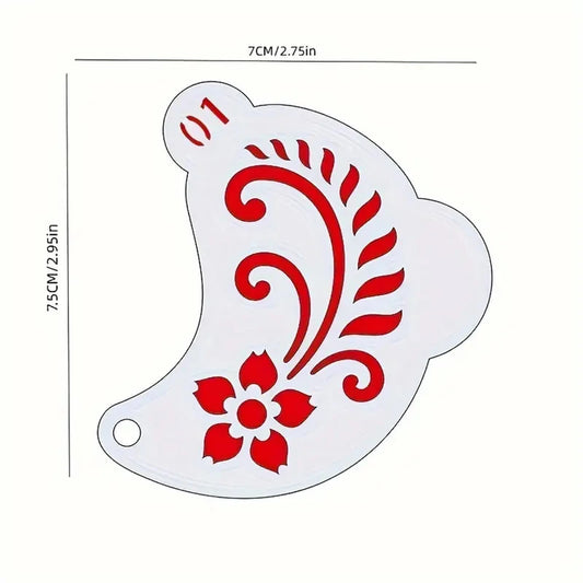 20 Reusable Face Painting Templates, Thickened PET Plastic Material, Can Be Washed and Reused Repeatedly; Styles Include a Va