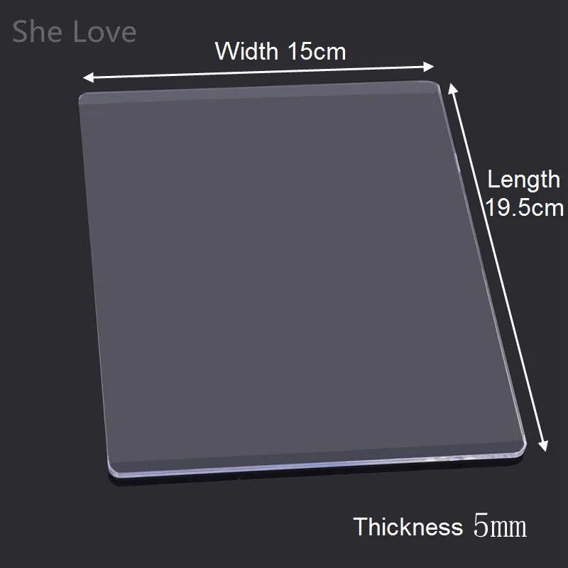 Chzimade 3mm 5mm Die Cutting Embossing Machine Durable Plastic Plates Replacement Pad Diy Die Cut Machine Plate Scrapbook Cra