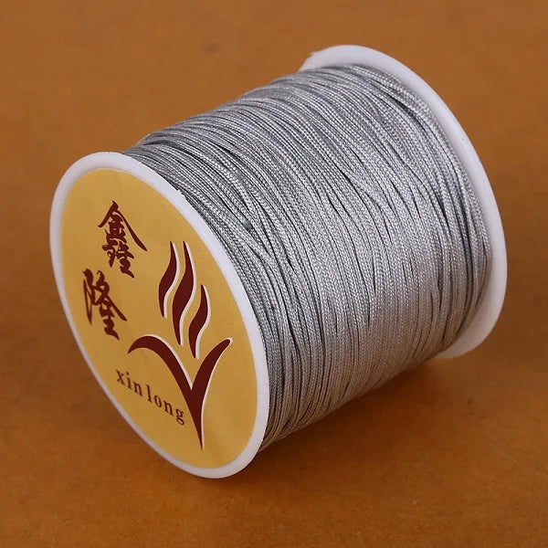 40m/lot 0.8mm Cotton Knotting Macrame Cord Nylon Thread String DIY Beading Braided Bracelet Jewelry Making - 14